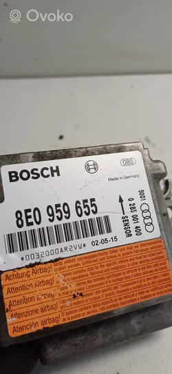 Audi A4 S4 B6 8E 8H Module de contrôle airbag 8E0959655