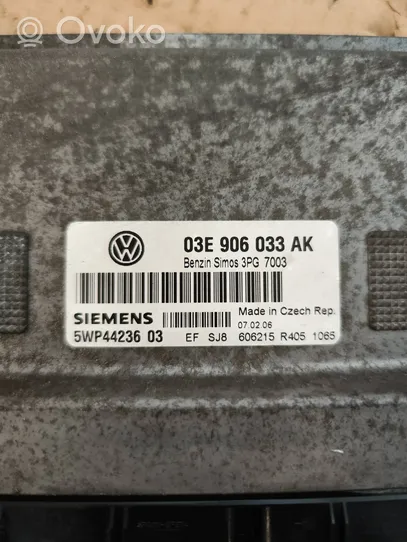 Volkswagen Polo IV 9N3 Calculateur moteur ECU 03E906033AK