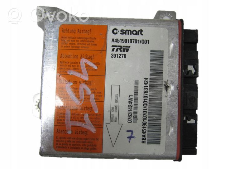 Smart ForTwo II Turvatyynyn ohjainlaite/moduuli A4519010701Q01