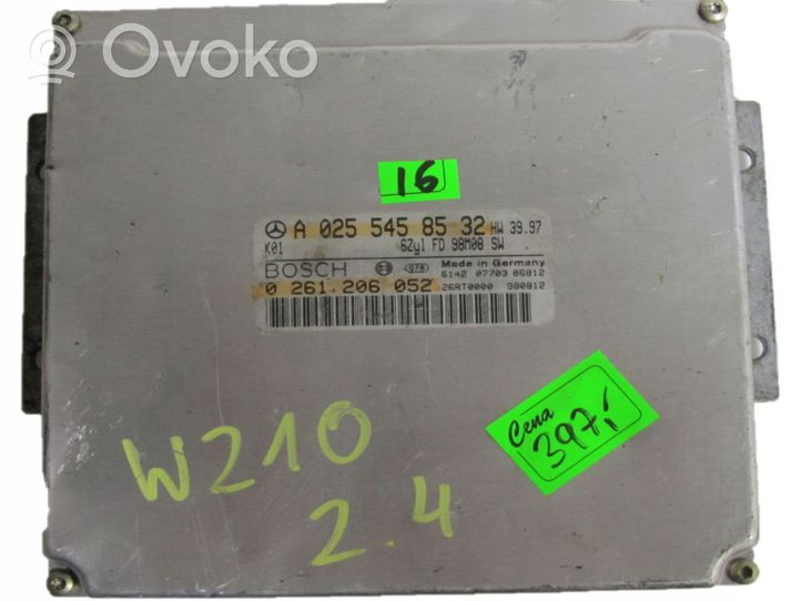 Mercedes-Benz E W210 Calculateur moteur ECU A0255458532