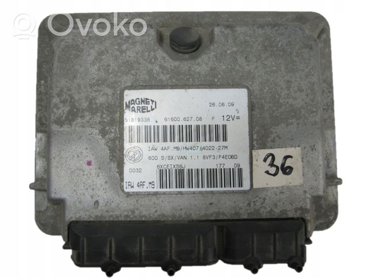 Fiat Seicento/600 Sterownik / Moduł ECU IAW4AFM9