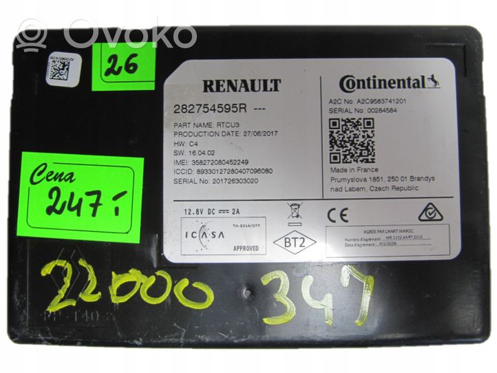 Renault Megane IV Moottorin ohjainlaite/moduuli 282754595R