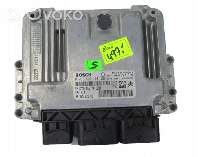 Peugeot 207 Calculateur moteur ECU 9666382080