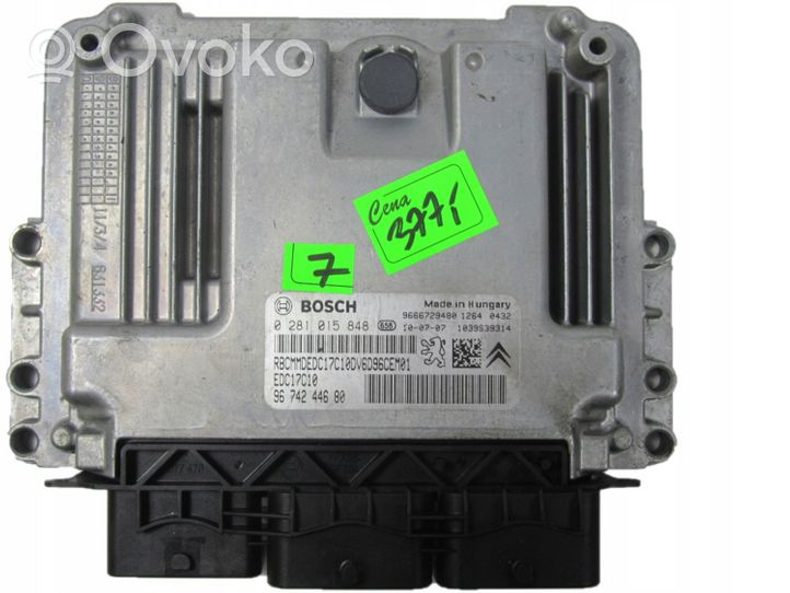 Citroen DS3 Calculateur moteur ECU 0281015848