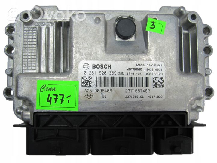 Smart ForTwo II Calculateur moteur ECU 0261S20369