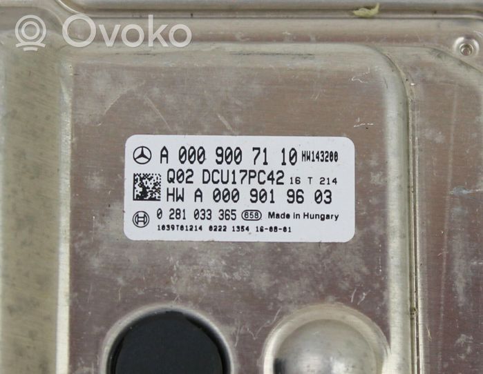 Mercedes-Benz ML W166 Moottorin ohjainlaite/moduuli A0009007110