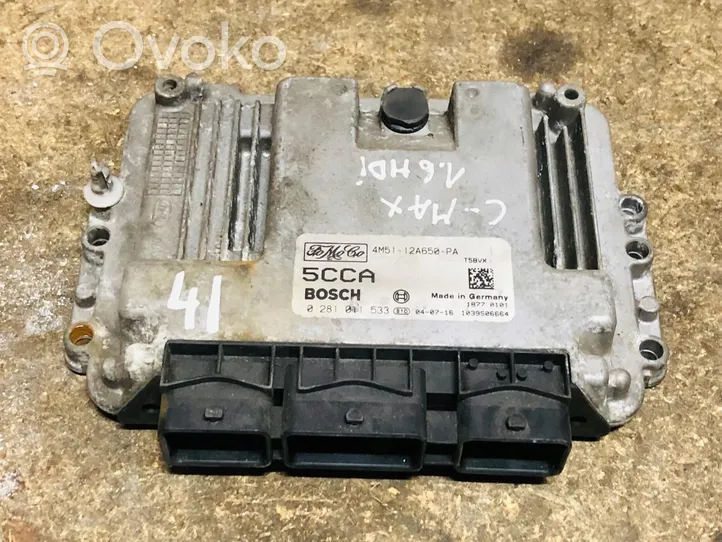 Ford Focus C-MAX Unité de commande, module ECU de moteur 4M51-12A650-PA