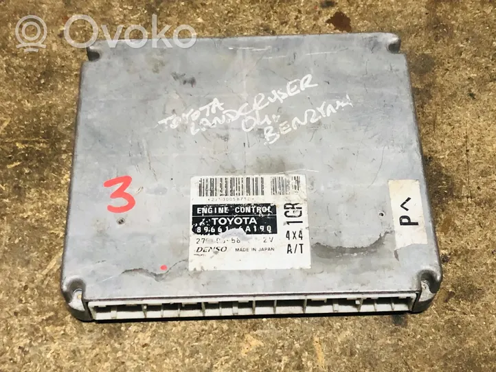 Toyota Land Cruiser (J200) Komputer / Sterownik ECU silnika 89661-6A190