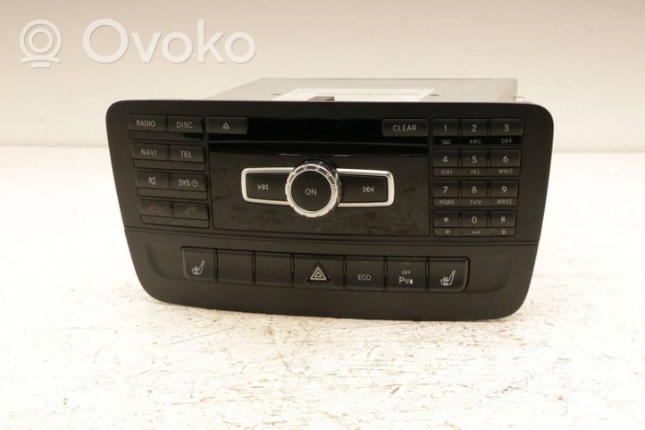 Mercedes-Benz B W246 W242 Radio/CD/DVD/GPS-pääyksikkö a2469011001