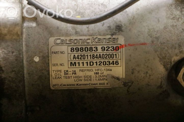 Isuzu D-Max Compressore aria condizionata (A/C) (pompa) 8980839230