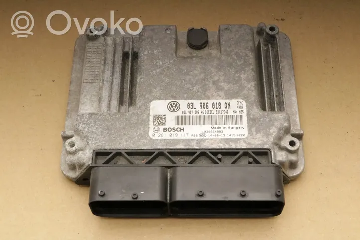 Skoda Yeti (5L) Sterownik / Moduł ECU 0281019117