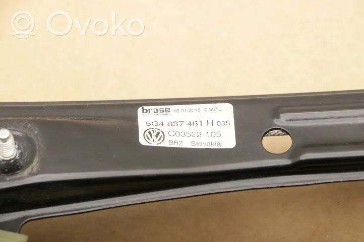 Volkswagen Golf VII Elektryczny podnośnik szyby drzwi 5G4837461H