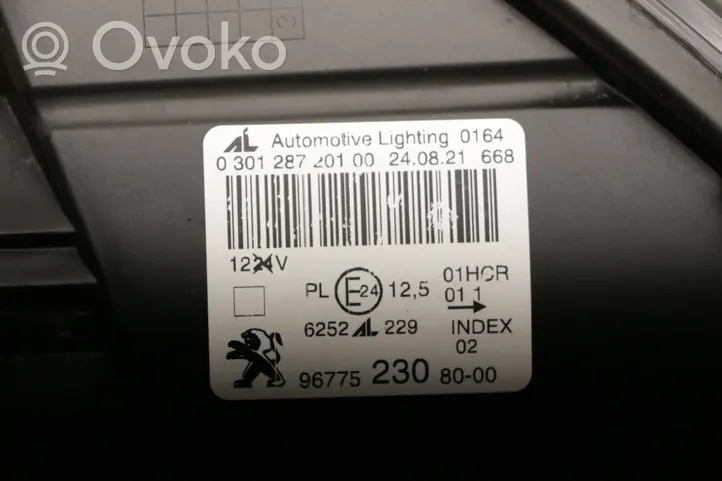 Peugeot 308 Lampa przednia 9677523080