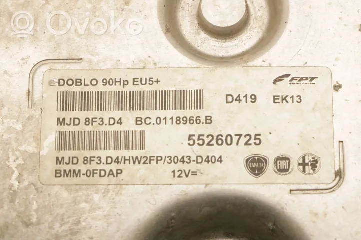 Fiat Doblo Moottorin ohjainlaite/moduuli 55260725