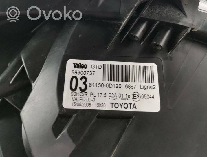 Toyota Yaris Lampa przednia 89900737