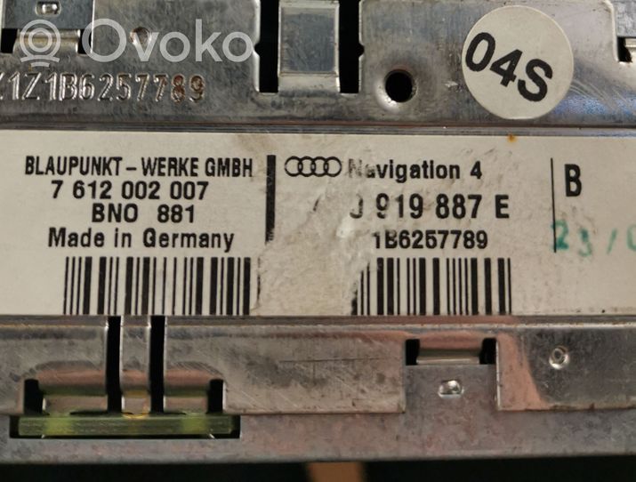 Audi A6 S6 C6 4F Unité de navigation Lecteur CD / DVD 4E0919887
