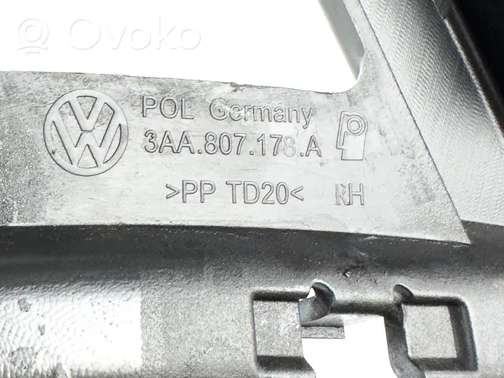 Volkswagen PASSAT B7 Support de montage de pare-chocs avant 3aa807178a