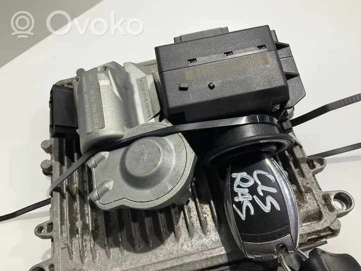 Mercedes-Benz CLS C219 Engine ECU kit and lock set A6421509078