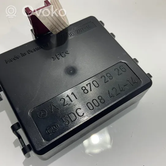 Mercedes-Benz E W211 Sensore pioggia A2118702926