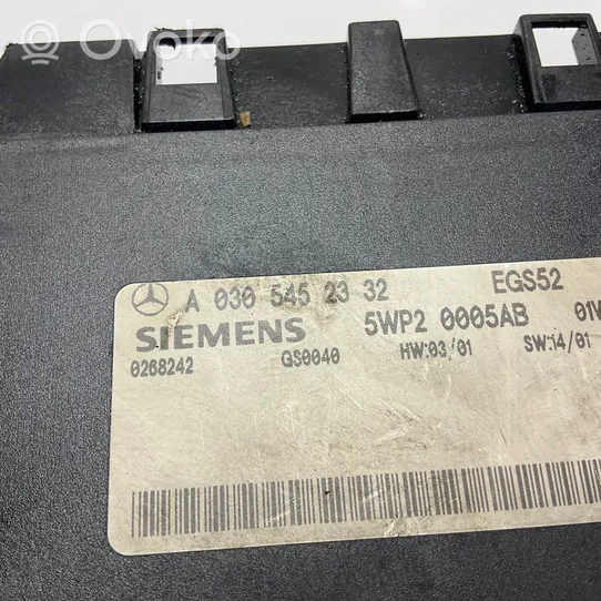 Mercedes-Benz E W211 Module de contrôle de boîte de vitesses ECU A0305452332