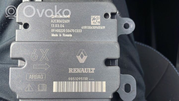 Renault Zoe Sterownik / Moduł Airbag 985109511R