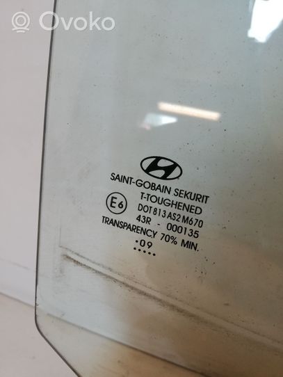 Hyundai i10 Vitre de fenêtre porte arrière 43R000135