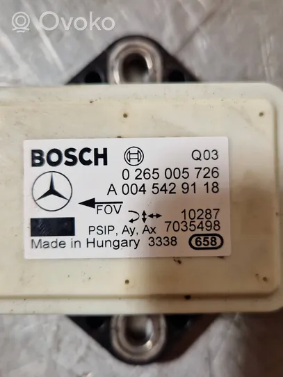 Mercedes-Benz B W245 Sensore di imbardata accelerazione ESP A0045429118