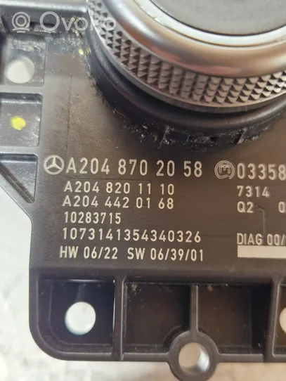 Mercedes-Benz C W204 Multifunctional control switch/knob A2048201110
