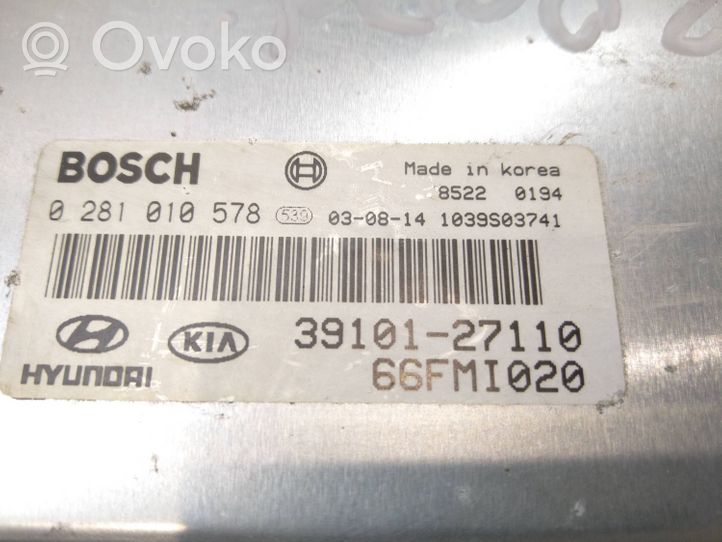 Hyundai Trajet Calculateur moteur ECU 3910127110