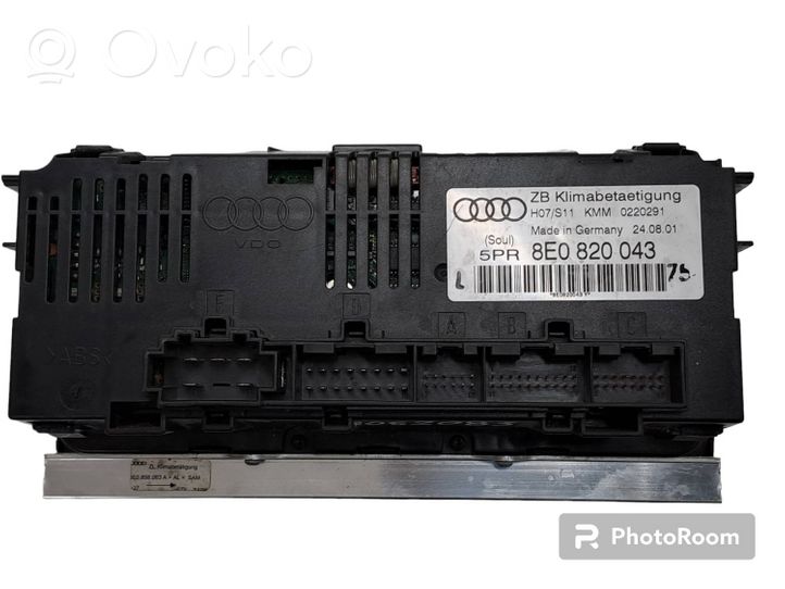 Audi A4 S4 B7 8E 8H Centralina del climatizzatore 8E0820043