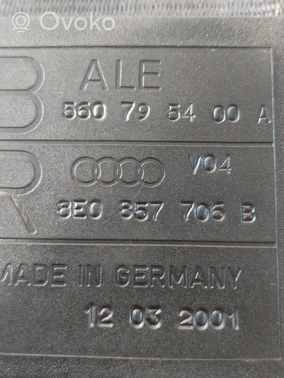 Audi A4 S4 B6 8E 8H Pas bezpieczeństwa fotela przedniego 8E0857706B