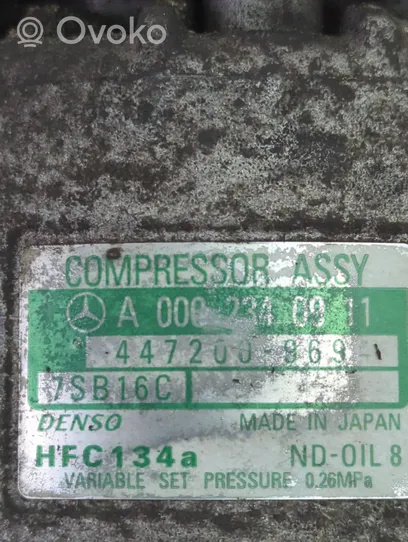 Mercedes-Benz C W202 Compressore aria condizionata (A/C) (pompa) A0002340911