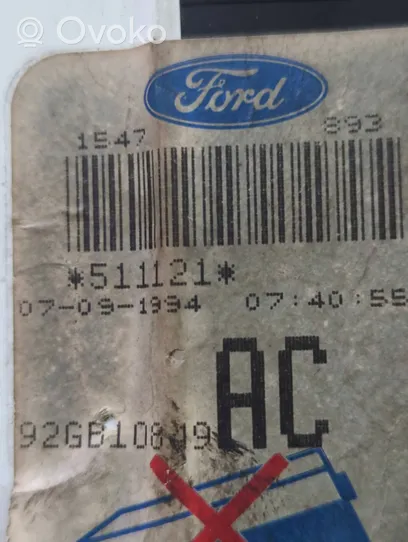 Ford Scorpio Tachimetro (quadro strumenti) 92GB10849AC