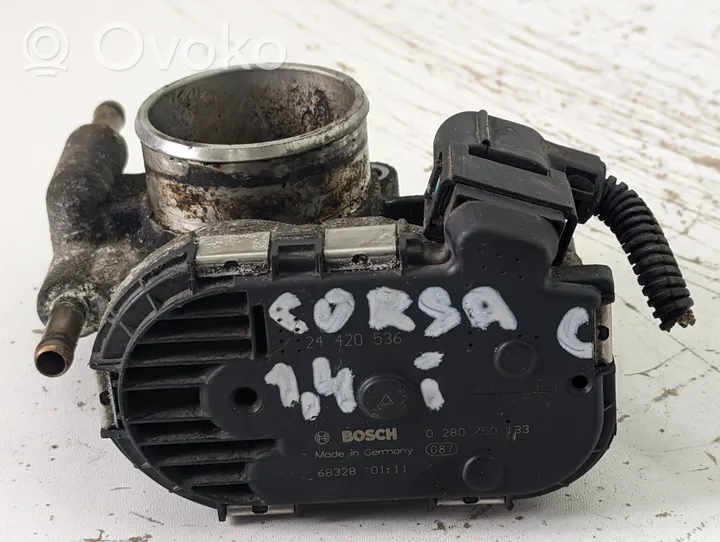 Opel Corsa C Throttle valve 24420536