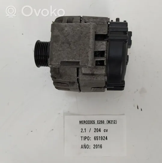 Mercedes-Benz E W212 Alternator A0009062822