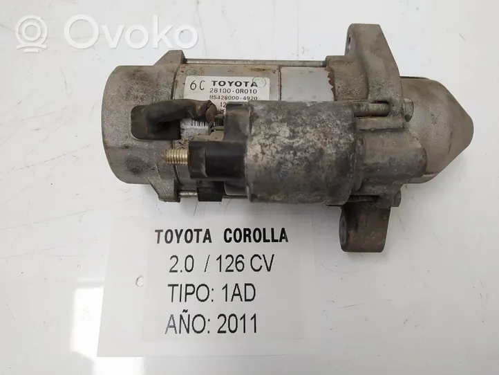 Toyota Corolla E160 E170 Käynnistysmoottori 281000R01