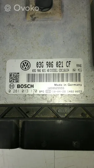 Volkswagen Eos Moottorin ohjainlaite/moduuli 0281013170