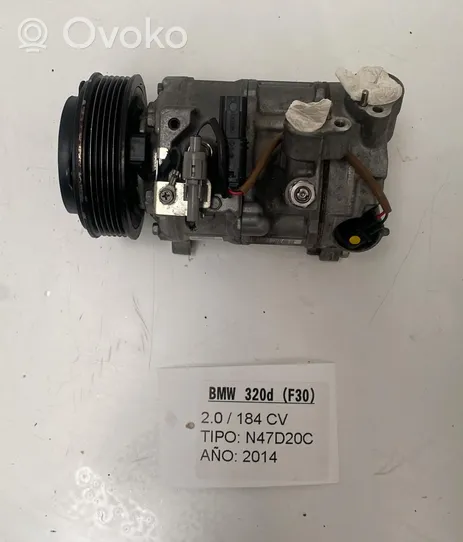 BMW M3 Ilmastointilaitteen kompressorin pumppu (A/C) 4472604711