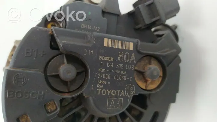 Toyota Hilux (AN10, AN20, AN30) Générateur / alternateur 0124315033