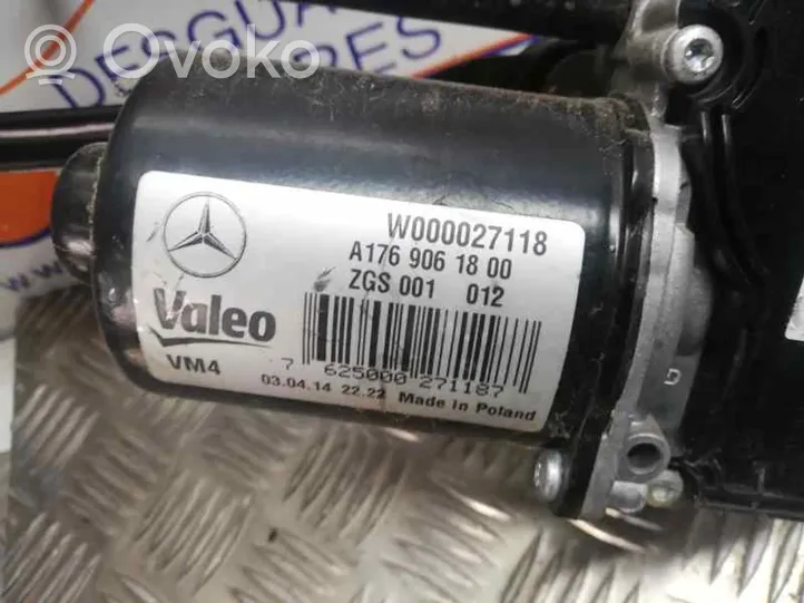 Mercedes-Benz A W176 Etupyyhkimen vivusto ja moottori 