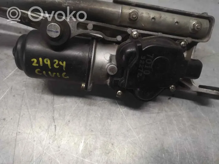 Honda Civic Mechanizm i silniczek wycieraczek szyby przedniej / czołowej 701032272