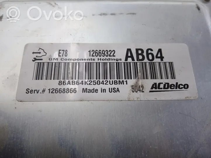 Opel Adam Engine control unit/module 12669322
