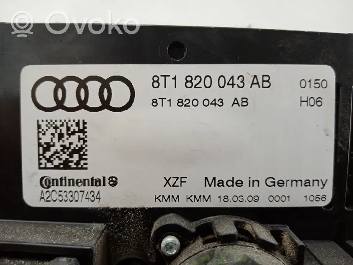Audi A4 S4 B8 8K Ilmastoinnin ohjainlaite 8T1820043AB