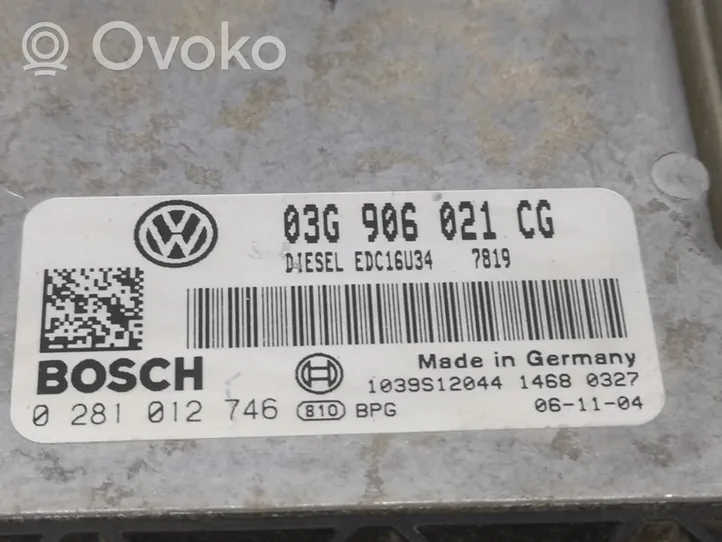 Volkswagen Caddy Sterownik / Moduł ECU 03G906021