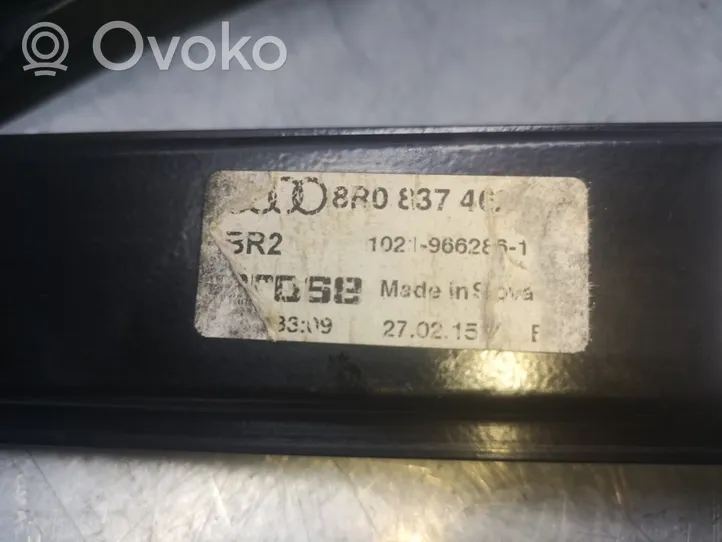 Audi Q5 SQ5 Etuoven sähkökäyttöinen ikkunan nostin 8R0837462