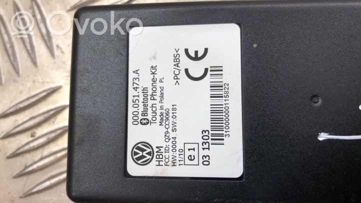 Volkswagen PASSAT B6 Moduł / Sterownik Bluetooth 000051473A