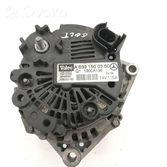 Mitsubishi Colt CZ3 Alternador A6391500350