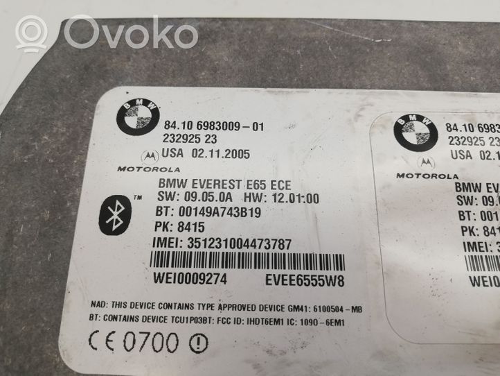 BMW 7 E65 E66 Moduł / Sterownik Bluetooth 6983009