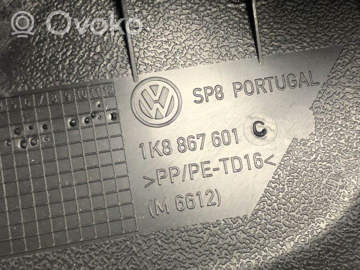 Volkswagen Scirocco Moldura de la puerta trasera 1K8867601