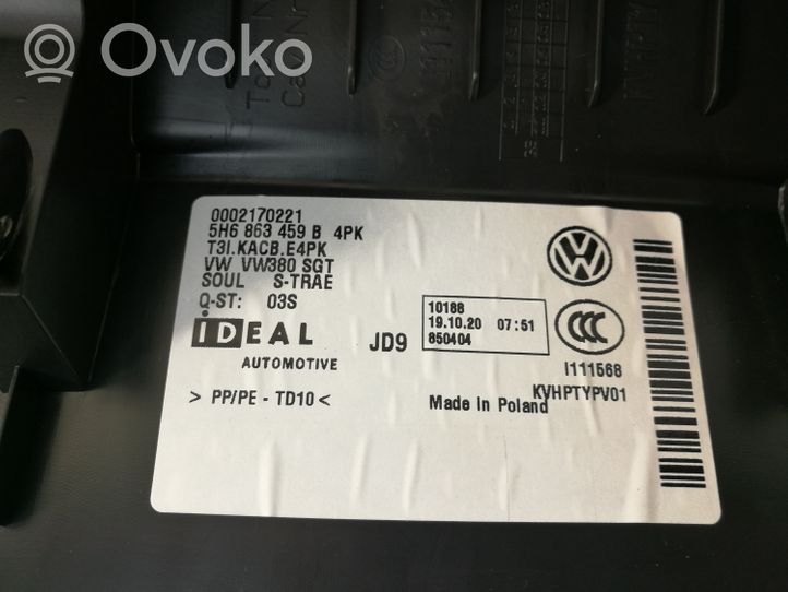 Volkswagen Golf VIII Rivestimento di protezione sottoporta del bagagliaio/baule 5H6863459B